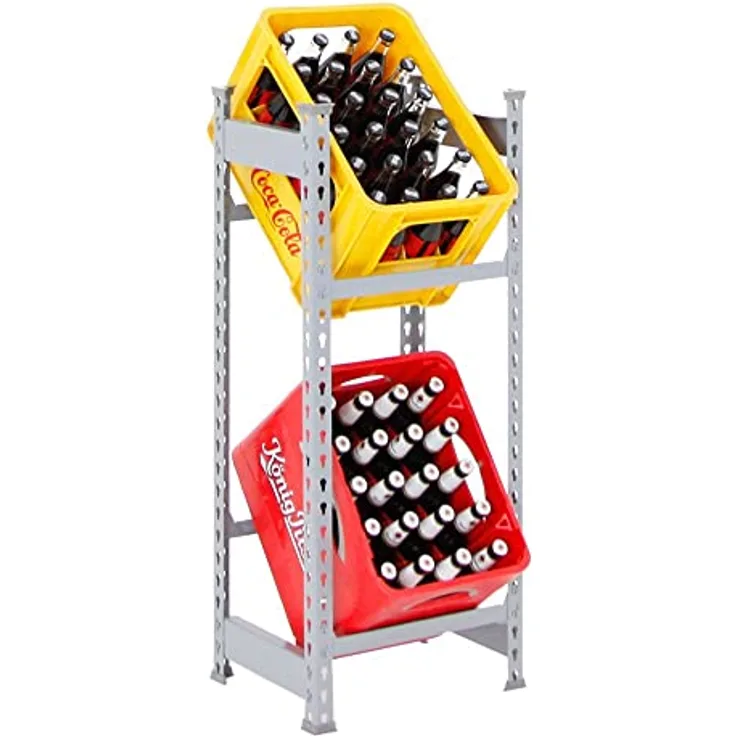 PROREGAL Getränkekistenregal Camel für 2 Kästen, HxBxT 100x40x30cm, Traglast pro Fachboden: 100 kg, Grau