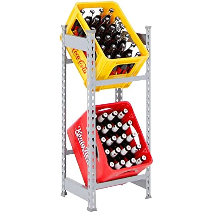 PROREGAL Getränkekistenregal Camel für 2 Kästen, HxBxT 100x40x30cm, Traglast pro Fachboden: 100 kg, Grau – Bild 1