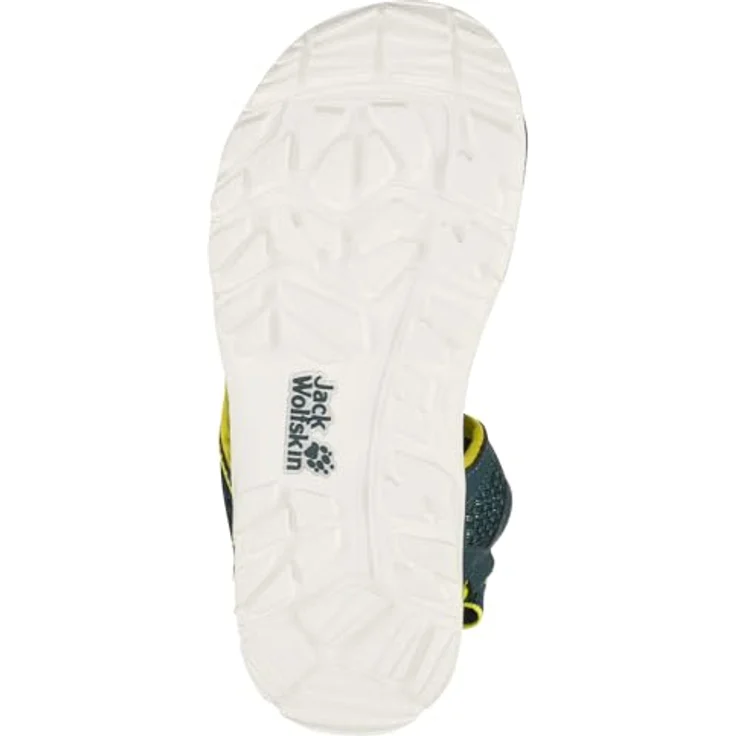 Jack Wolfskin Taraco Beach Sandal K, Unisex Sicherheitssandalen mit EVA-Dämpfung und Gummisohle, Grün, Größe 28 – Bild 5