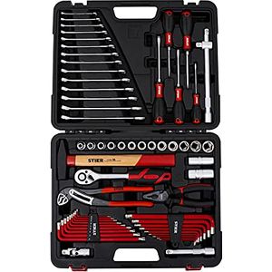 Bild für STIER Werkzeugkoffer mit 60-teiligem Werkzeugsortiment
