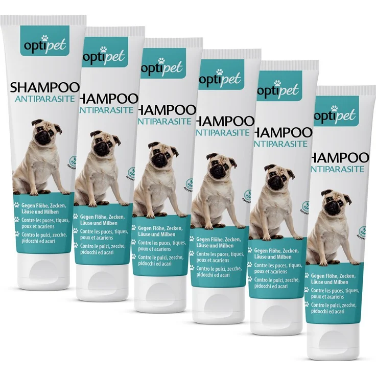 OptiPet Anti-Parasiten Shampoo für Hunde, 1500 ml, sofort abweisend gegen Flöhe, Zecken, Läuse und Milben in allen Entwicklungsstadien