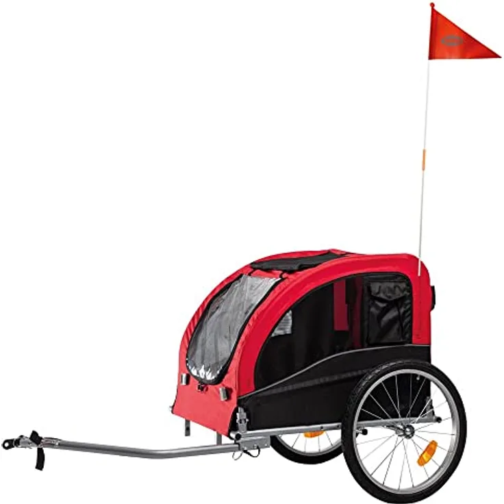 Nobby 62397 Fahrradanhänger SENLIMA L, B 75 x H 86 x L 80/145 cm, bis zu 35 kg