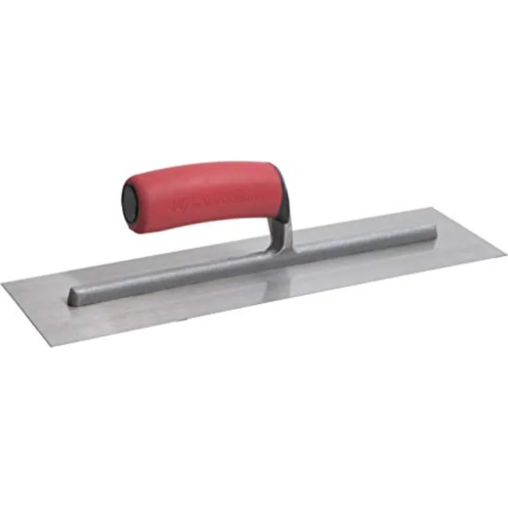 Marshalltown FT164 Glättkelle mit Softgrip Griff aus Carbonstahl, Glätter für Beton und Boden, Maße der Kelle: 406x102 mm