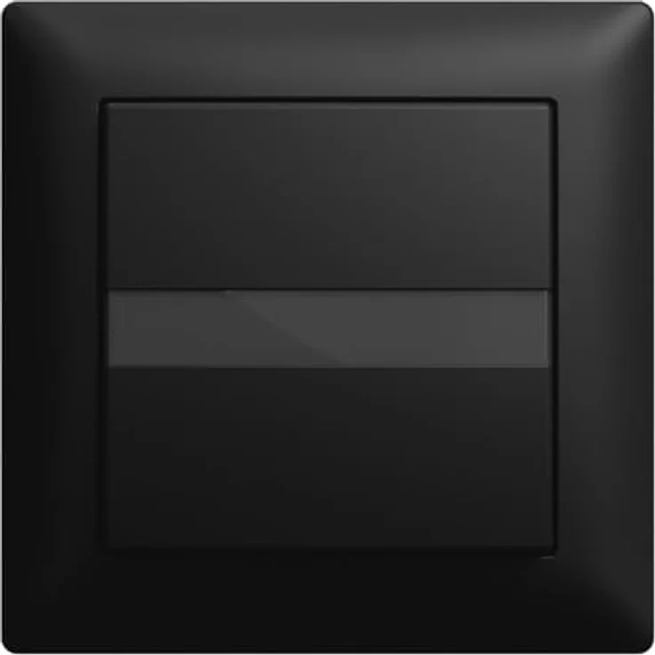 Busch-Jaeger 64765 UJ-915 Busch-Basic-Sensor® Flex, Bewegungsmelder-Tastschalter mit Relais-Einsatz, Schwarz matt, IP20, Unterputz-Montage – Bild 1