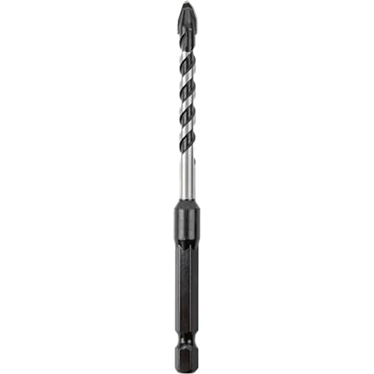C.K Tools Vorteck HD Stein- und Fliesenbohrer 6mm x 105mm, Pfeilspitze aus Hartmetall, 1/4 Zoll Hex Quick Lock Schaft für Ziegel, Beton und Keramik – Bild 1