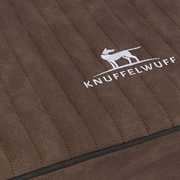 Knuffelwuff Hundematte Palomino, Orthopädisch, Laser gestepptes Kunstleder, Schwarz – Bild 3