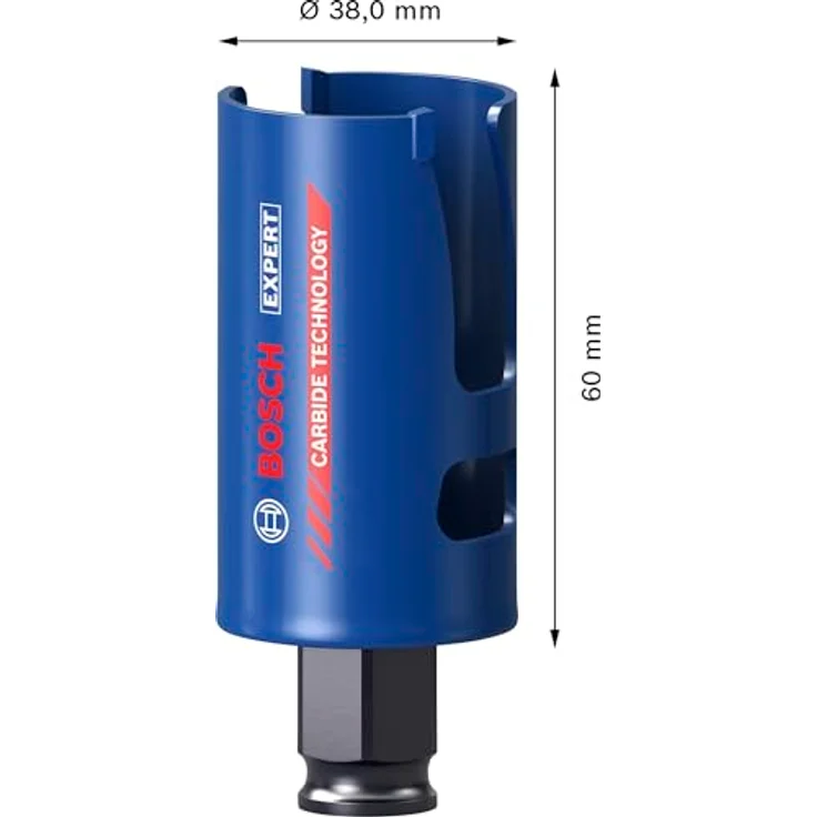 Bosch EXPERT Construction Material PC Plus Lochsäge, Ø 38 mm, für Weichholz und Grobspanplatte, überragende Lebensdauer, Professional Zubehör Bohrmaschine – Bild 3