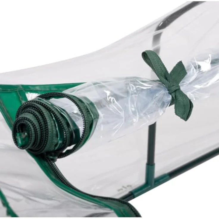 KINZO Tunnelgewächshaus 130 x 50 x 60 cm, wetterfestes Foliengewächshaus ohne Boden für Gemüse- und Pflanzenanbau, transparent – Bild 3