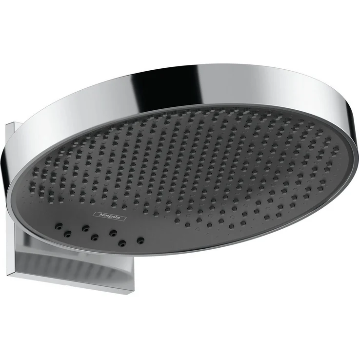 hansgrohe Kopfbrause Rainfinity, Kopfbrause 360 3jet mit Wandanschluss - Chrom, vertikal neigbar, maximale Durchflussmenge 28,1 l/min – Bild 1