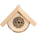 Dehner Natura Insektenhotel Cuneo, Bienenhotel für Wildbienen, wetterfest, Zedernholz/Pappel, Natur