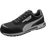 PUMA Safety RIDER BLK LOW, Sicherheitsschuh mit Fiberglaskappe und flexibler FAP®-Durchtrittschutz, schwarz