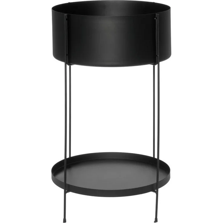 4LIVING Blumenständer, metallischer Blumentopf mit Regal, 37 cm, vielseitig einsetzbar, platzsparendes Design
