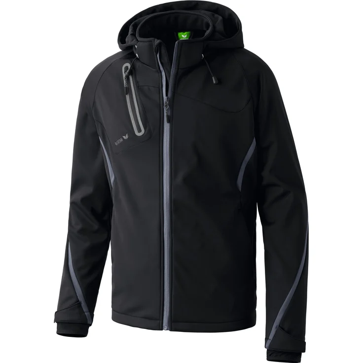 Erima Softshelljacke Herren Softshelljacke Function, wind- und wasserabweisend, atmungsaktiv, abnehmbare Kapuze