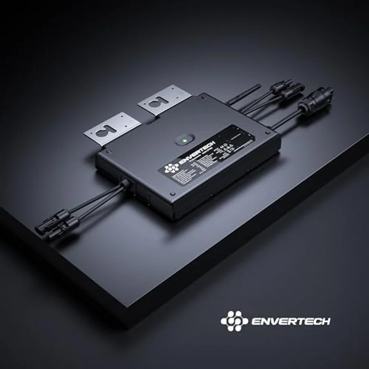 Envertech Mikrowechselrichter EVT800 WIFI-B 800W Balkonkraftwerk Set, integriertes WiFi, NA-Schutz Relais, Envertech-App, 5m AC Anschlusskabel, 4X 1m DC Paneelanschlusskabel – Bild 2
