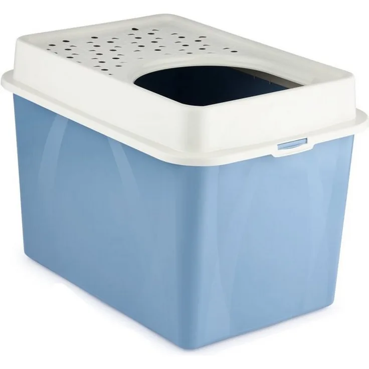 ROTHO Katzentoilette MyPet Eco Berty Katzenklo mit Top-Eingang, Kunststoff (PP recycelt), verschiedene Farbvarianten
