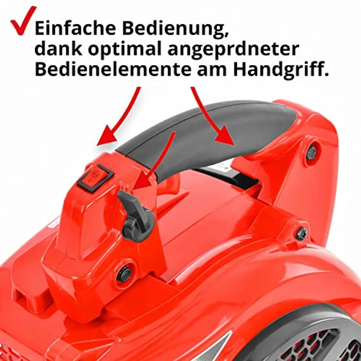 HECHT 9280 Benzin Laubsauger | 3-in-1 Laubbläser, Laubsauger, Laubhäcksler | 1,08 PS | 252 km/h | 50L Fangsack – Bild 7
