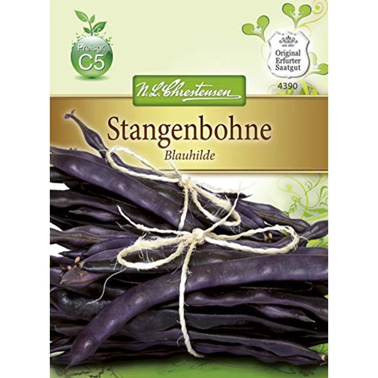 N.L. Chrestensen Stangenbohnen Blauhilde – Bild 2