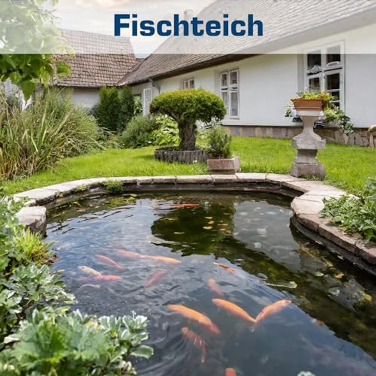 Jebao Teichpumpe 40000 L/H, 420 Watt energiesparend, 4,5m Förderhöhe, 12m Kabel, Wasserpumpe in Schwarz – Bild 8