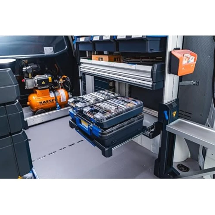 Sortimo T-BOXX 330 mit 9 Insetboxen H95, robust & leicht, stapelbar, ideal für Kleinteile, transparenten Deckel, kompatibel mit Fahrzeugeinrichtungen – Bild 4