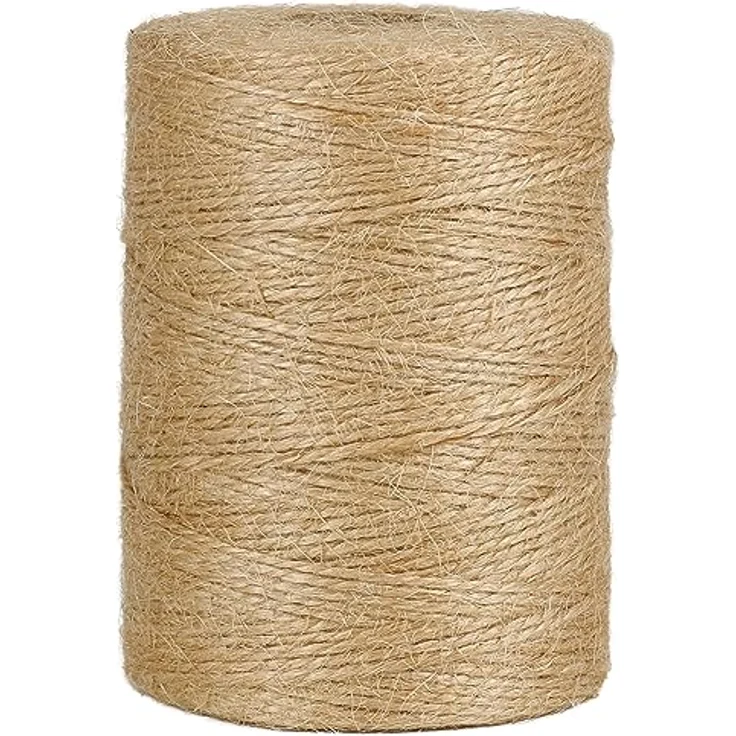 Vivifying 300m Jute-Schnur, braun, 1mm Durchmesser, ideal für Garten, Bilder, Pflanzen und Basteln – Bild 1