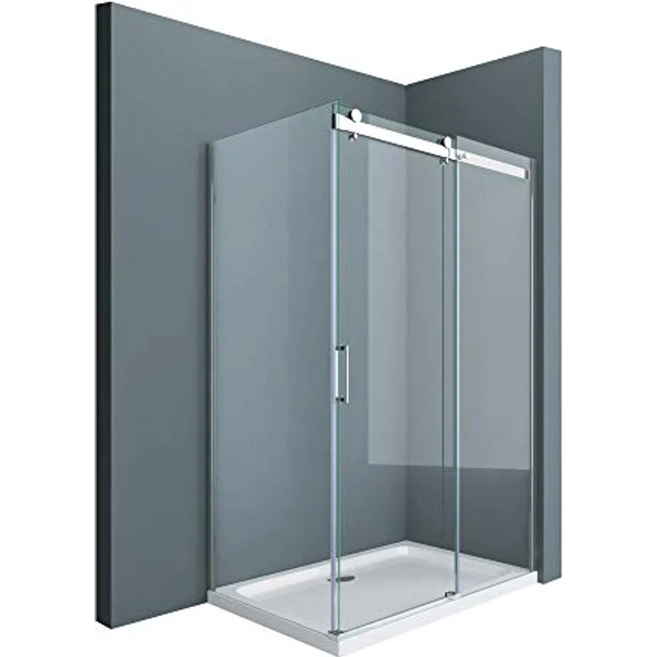 Sogood Duschkabine Ravenna17 70x100x195cm Duschabtrennung mit Schiebetür ESG-Sicherheitsglas Klarglas inkl. beidseitiger Easy-Clean-Beschichtung – Bild 1