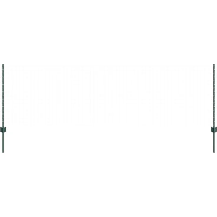 vidaXL Zaunpfosten U-Kanal 5er Set, grün, 80 cm, wetterfester Stahl für stabile Außenbarrieren – Bild 3