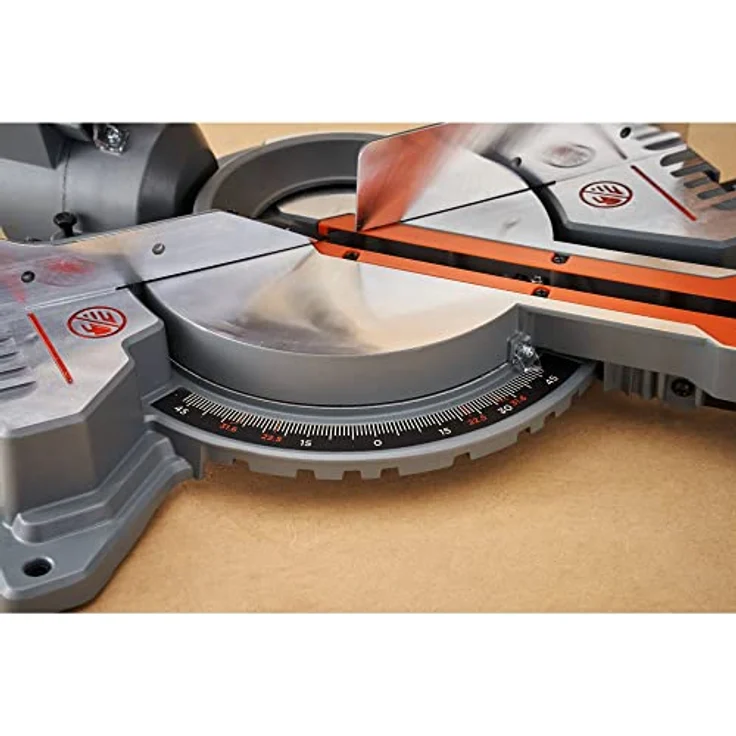 BLACK+DECKER BES702, 1500 Watt Kapp- und Gehrungssäge mit 60mm Schnitttiefe, 120mm Schnittbreite, Fixrasten für Winkeleinstellung und integriertem Staubbeutel – Bild 4