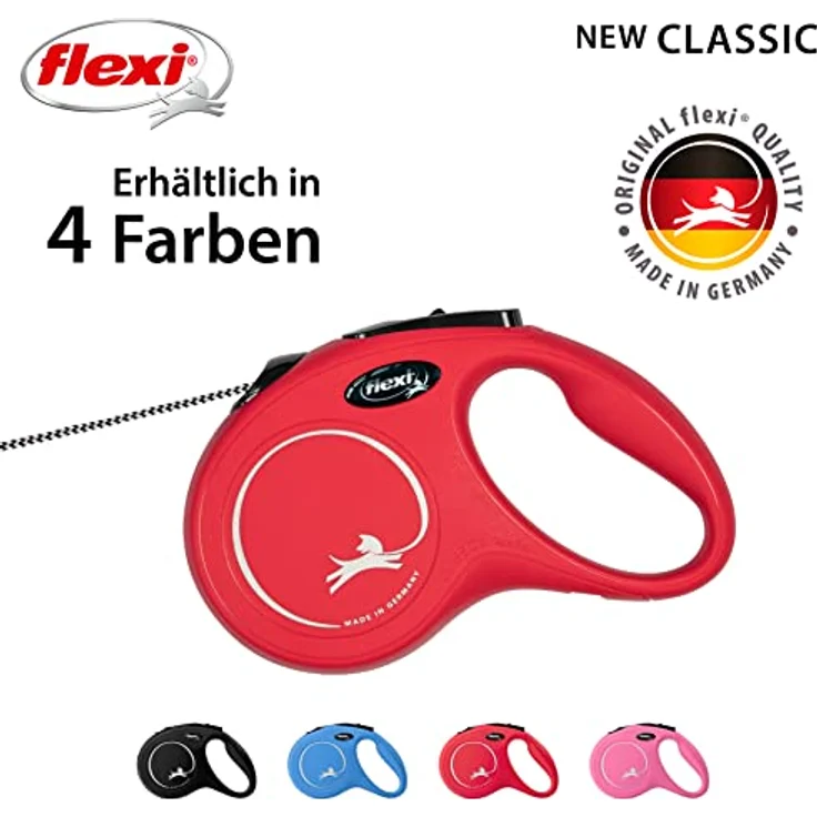 Flexi Hundeleine New Classic S Länge: 8 m, rot – Bild 4