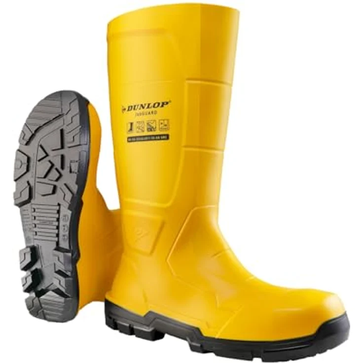 Dunlop JobGuard, Sicherheitsstiefel S5, Chemikalien- und Brennstoffschutz, gelb, Größe 42 – Bild 4