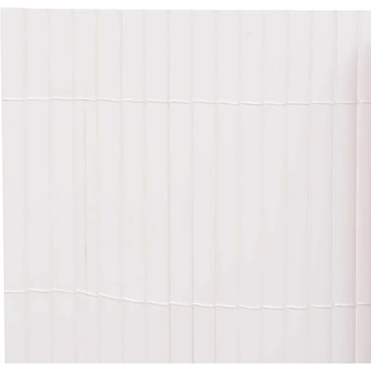 vidaXL Gartenzaun Weiß 150 x 500 cm, wetterbeständiger PVC-Zaun für Garten und Terrasse, moderne Designbarriere – Bild 3