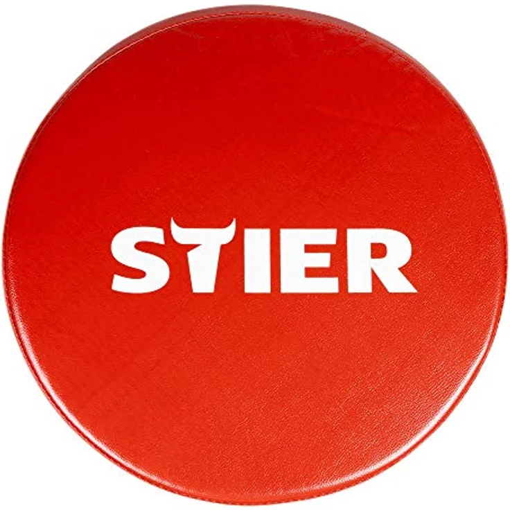 STIER Rollhocker für die Werkstatt, höhenverstellbar 380-510 mm, Drehhocker mit gepolsterter Sitzfläche und 360°-Werkzeugablage, stabile Bauweise, 5 Rollen – Bild 5