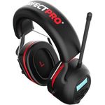 PerfectPro Earmuffs H-40, Gehörschutz mit DAB+/FM-Tuner, Bluetooth 5.3, 31 dB Geräuschreduzierung, USB-C, schwarz