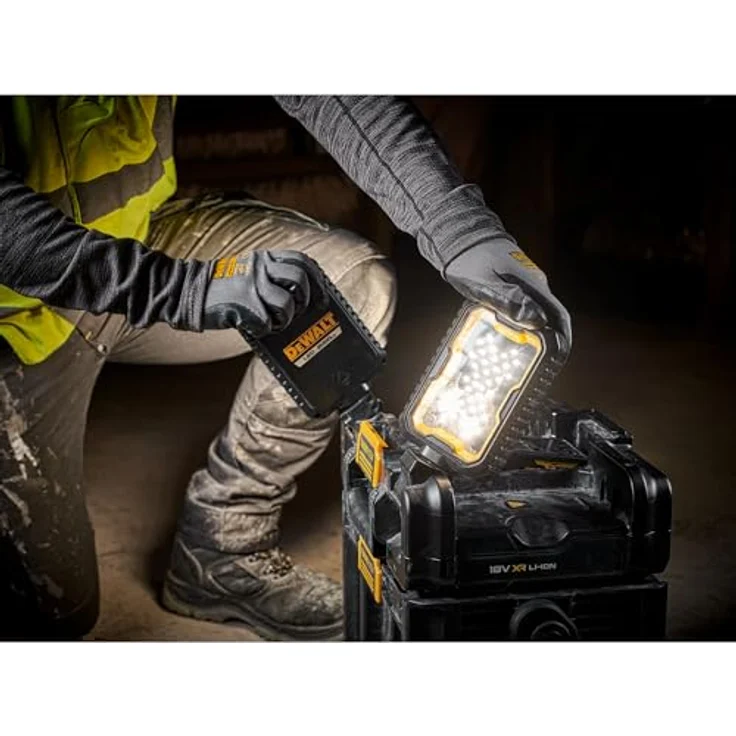 DeWalt ToughSystem 2.0 Werkzeugbox mit integrierten LED-Arbeitsleuchten, 14 l Fassungsvermögen, 22 kg Belastbarkeit, kompatibel mit 18V Akkus, schwarz – Bild 6