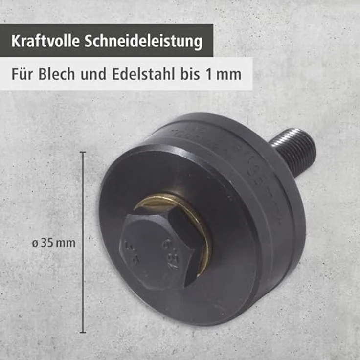 Wolfcraft Lochschneider für Wasserhähne ø35mm, präzises Ausstanzen für Bleche und Edelstahl – Bild 3