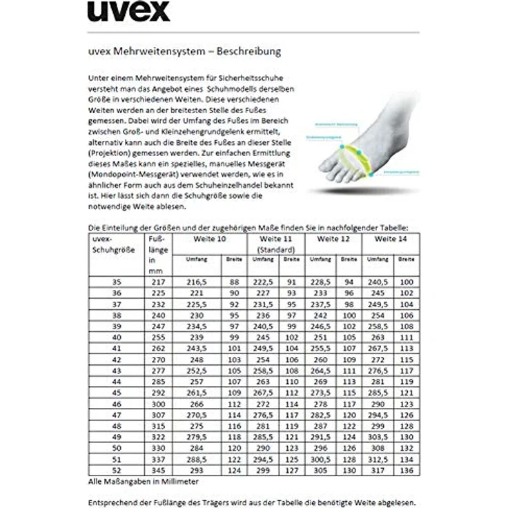 Uvex Safety 2 MACSOLE Halbschuhe S3, Sicherheitsschuhe mit optimaler Dämpfung, ergonomischer Passform, schwarz-orange, Weite 12, Größe 49 – Bild 7