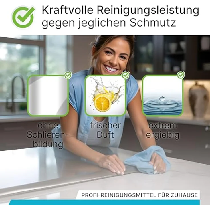 BiOHY Intensivreiniger 1 x 1 Liter Flasche Allzweckreiniger, hocheffektiver Schmutz- und Fettlöser, Bio-Putzmittel, sparsames Konzentrat – Bild 5
