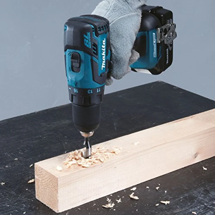 Makita DDF459RF4J Akku-Bohrschrauber 180 V - 3 Ah mit 4 Akkus und Ladegerät im Makpac, 250 W, 18 V, türkisschwarz, mit 4X 3,0 – Bild 3