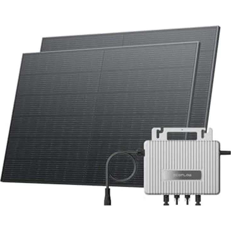 EcoFlow ECOFLOW STREAM Balkonkraftwerk Basic Kit, 800 W Mikro-Wechselrichter, 2 × 400 W PV Solarpanels, 0% MwSt. – Bild 1