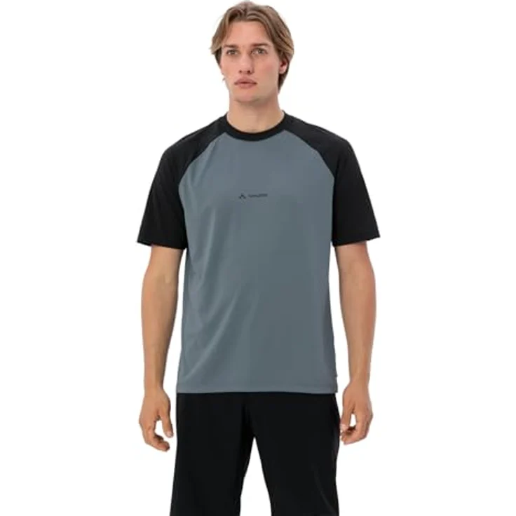 Vaude Loamer Shirt, Herren Arbeitsshirt aus recyceltem Polyester mit Colorblock-Design, Grau, XXL – Bild 3