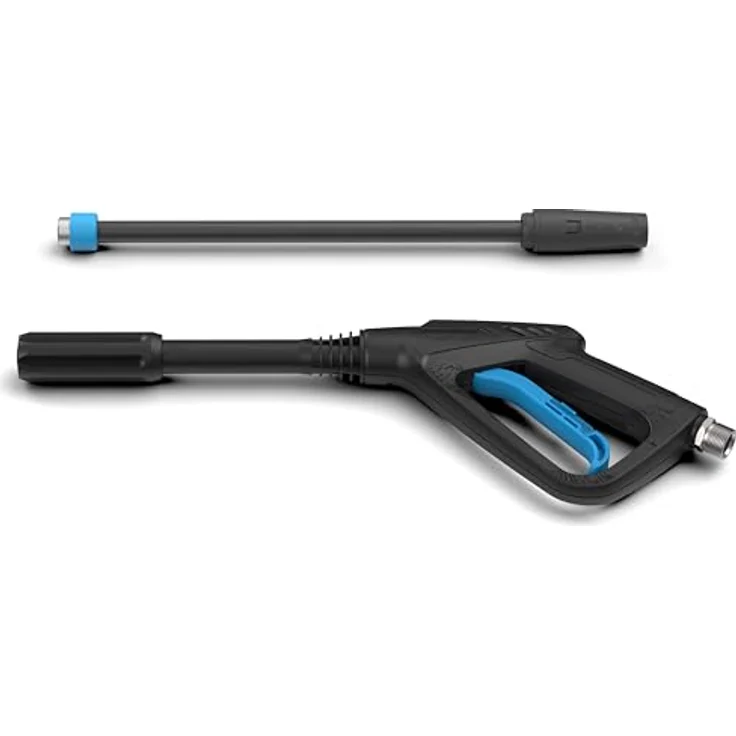 Güde Hochdruckreiniger GHD 2100-165, 2100 W, max. Fördermenge 432 l/h, Komplett-Set mit Vario-Lanze, Dreckfräslanze, Dreiecksbürste & Rundbürste, Auto-Stopp System, verstellbarer Teleskopgriff – Bild 2