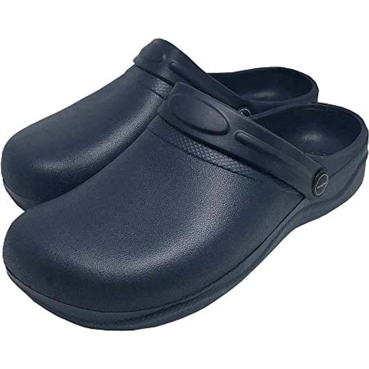 Reis Unisex Clogs, EVA-Kunststoff, Profilsohle, Doppelfunktionsriemen, Blau, Größe 42 – Bild 1