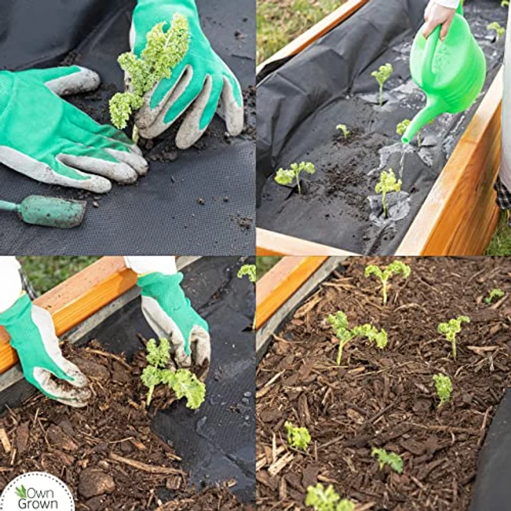 OwnGrown Unkrautvlies Wasserdurchlässig: 10m² Gartenvlies 50g/m² Wintervlies – Garten Unkrautvlies in Grün – Bild 5