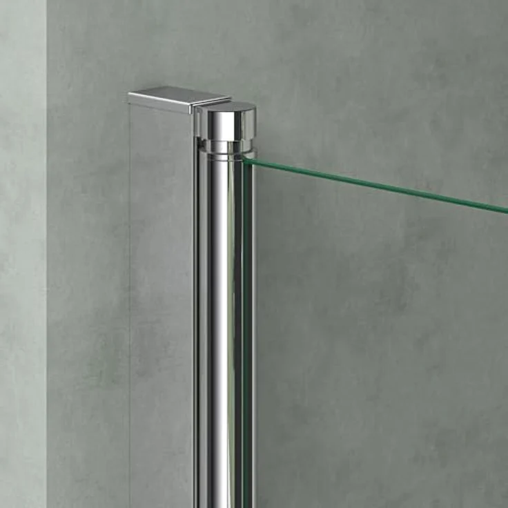 Mai & Mai Duschwand für Badewanne C1121, faltbar 180° aus 6mm ESG-Sicherheitsglas mit NANO-Beschichtung, Klarglas, 90x140cm – Bild 5