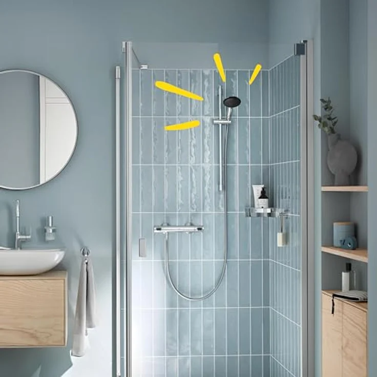 Grohe Vitalio Start 110, Duschbrause mit 2 Strahlarten und QuickFix, Chrom – Bild 2