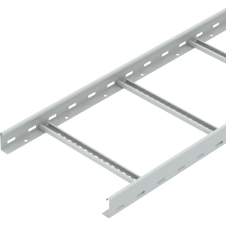 OBO Bettermann Kabelleiter, 300 cm mit gelochtem Seitenholm und C-Profil-Sprossen