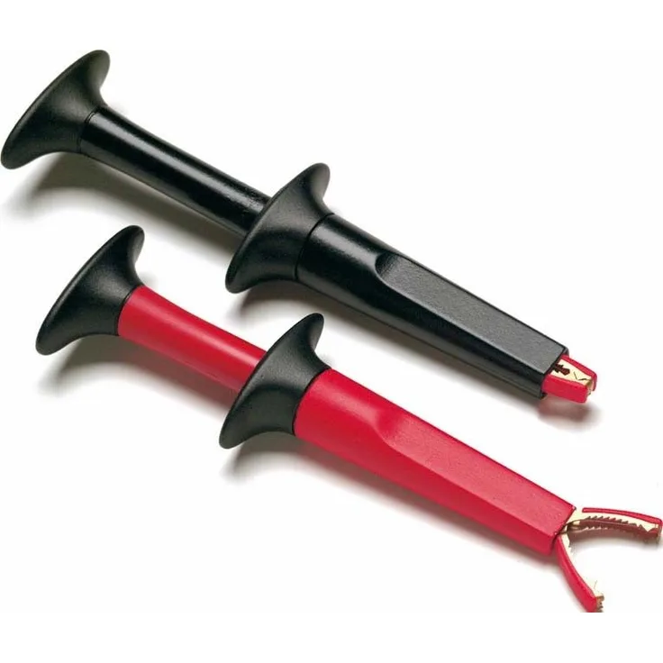 Fluke AC220 Sicherheits-Abgreifklemmen-Set Buchse 4mm CAT IV 600 V, CAT III 1000V Rot, Schwarz