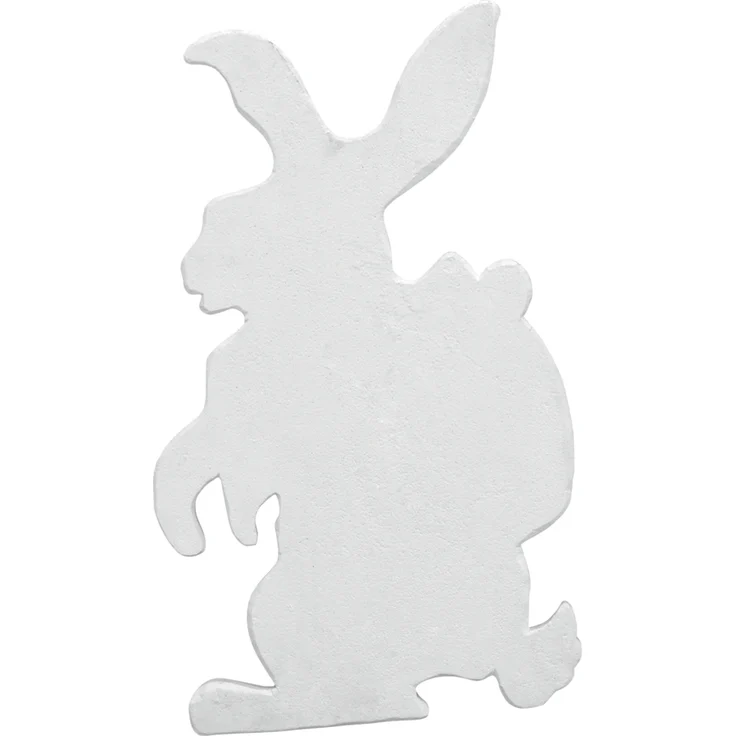 EUROPALMS Silhouette Osterhase, weiß, 60cm – Bild 1