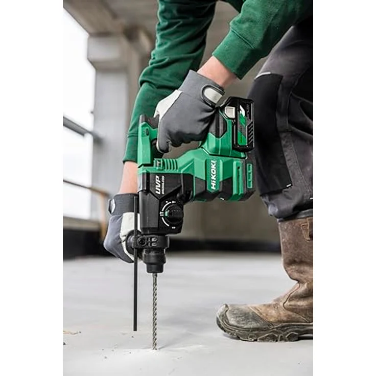 HIKOKI Akku Bohr- und Meißelhammer DH1826DA, SDS-plus Aufnahme, 18V, 3 Funktionen, Brushless Motor, 0-4300 min-1, 3,2 J Schlagenergie, mit Zubehör, ohne Akku und Ladegerät – Bild 2