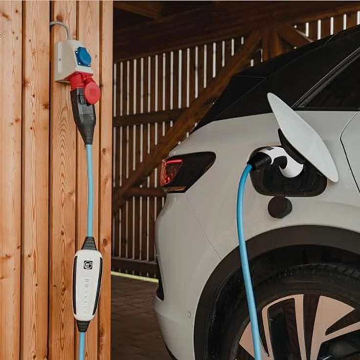 NRGkick Mobile Wallbox 16A Pure, Elektroauto Ladestation 11 kW mit 10m Kabel, WLAN + Bluetooth, weiß – Bild 3
