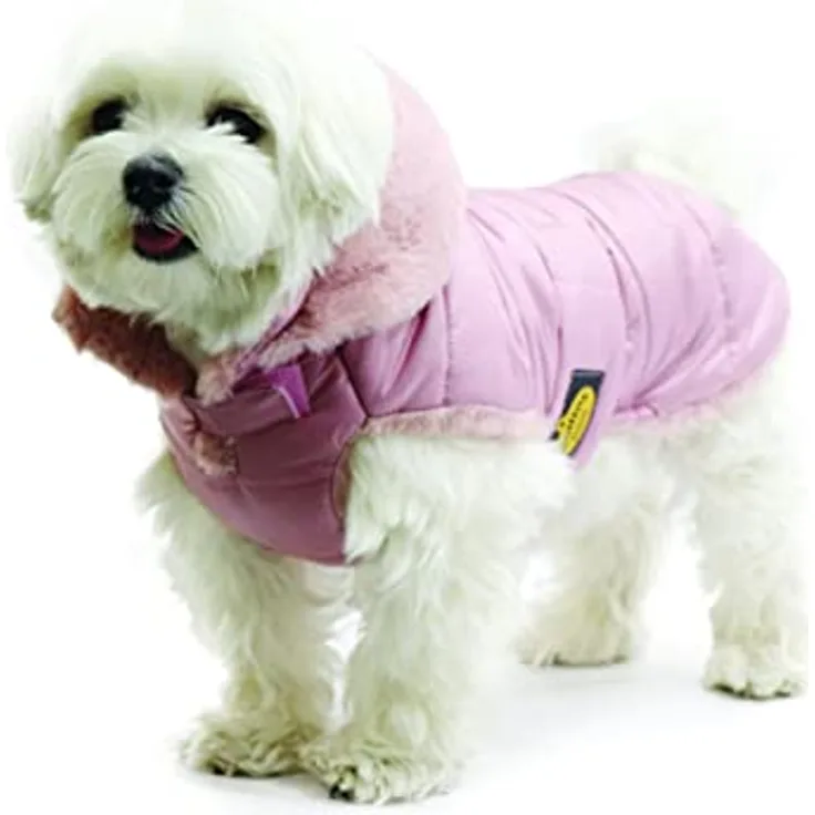 Fashion Dog Hunde-Steppmantel für Malteser - Rosa - 27 cm